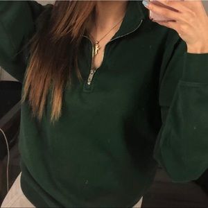 Brandy Melville Quarter Zip Sweater